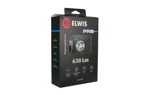 ELWIS LIGHTING Elwis PRO Craft H650R genopladelig pandelampe, 650 lumens, rødt "safety" lys bag, zoom 3