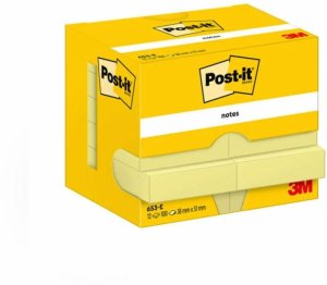 Post-It 7100290163, Rectangle, Yellow, Paper, 51 mm, 38 mm, 100 sheets 1