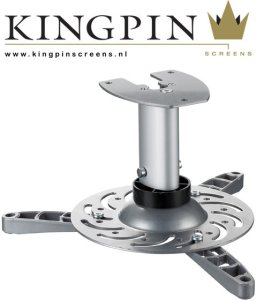 Kingpin Screens Vertical Projector Mount, Silver, 1.3 kg, 15 kg, 216 x 243 x 95 mm 1
