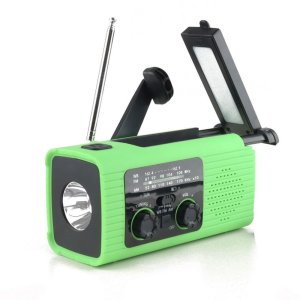 PRISTAR radio FM z latarką 4000 mAh YX318 zielone 1