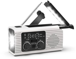 PRISTAR radio FM z latarką 4000 mAh YX318 białe 1