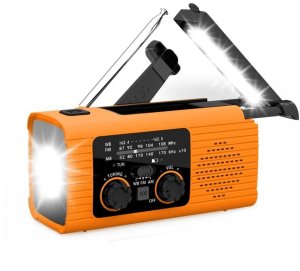 PRISTAR radio FM z latarką 4000 mAh YX318 pomarańczowe 1