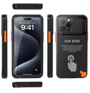 Beeasy Futerał wodoodporny SHELLBOX AIRBOX 6.1 uniwersalny czarny 2