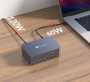 AV Access KVM Switch iDock C10 Stacja dokująca USB-C 60 W 4K 60Hz nowy 3