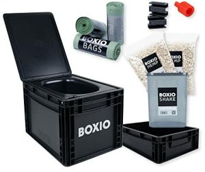 BOXIO Toaleta Max+ toaleta kempingowa oddzielająca kompletny zestaw 1
