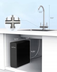 Zmiękczacz wody Hendi Ecoviva System odwrócona osmoza do wody pitnej 8-stopni filtracji 2,5:1 2