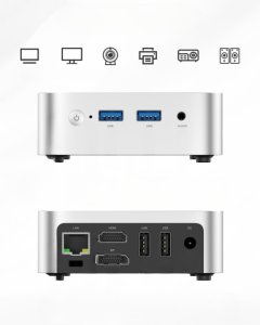 Mini komputer PC Intel N150 16GB DDR4 256GB SSD M.2, Windows 11 Pro 4