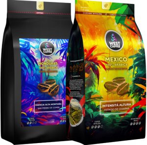 Kawa Ziarnista West Caffee ZESTAW 2KG Honduras + Mexico 1