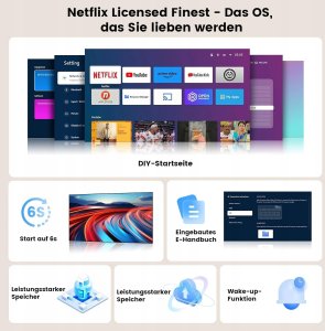 ProjektorOnoayoProjektor 4K 30000 lm LCD Full HD 1080p 80W nowy 7