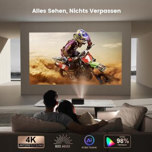 ProjektorOnoayoProjektor 4K 30000 lm LCD Full HD 1080p 80W nowy 8