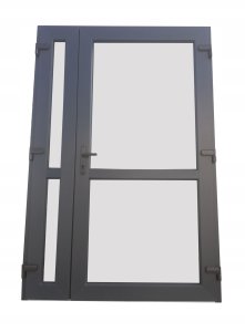 Drzwi zewn. PCV antracyt 140x210 dwuskrzydłowe 2