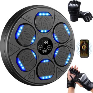TARCZA BOKSERSKA TRENINGOWA BLUETOOTH NA ŚCIANĘ MUZYCZNA TABLICA DLA DZIECI 1