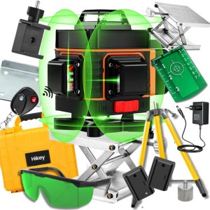 POZIOMNICA LASEROWA POZIOMICA 4D 16 LINII KRZYŻOWA 360 LASER ZESTAW STATYW 1