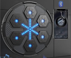 TARCZA BOKSERSKA TRENINGOWA BLUETOOTH NA ŚCIANĘ MUZYCZNA TABLICA DLA DZIECI 2