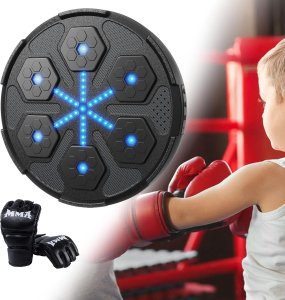 TARCZA BOKSERSKA TRENINGOWA BLUETOOTH NA ŚCIANĘ MUZYCZNA TABLICA DLA DZIECI 3