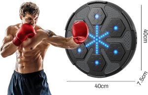 TARCZA BOKSERSKA TRENINGOWA BLUETOOTH NA ŚCIANĘ MUZYCZNA TABLICA DLA DZIECI 4