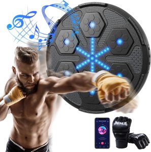 TARCZA BOKSERSKA TRENINGOWA BLUETOOTH NA ŚCIANĘ MUZYCZNA TABLICA DLA DZIECI 5