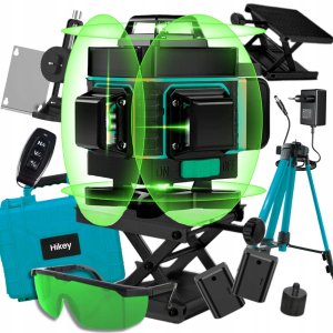POZIOMICA LASEROWA 360 PŁASZCZYZNOWA 4D 360 16 LINII LASER KRZYŻOWY +STATYW 1