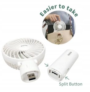 Wentylator przenośny + POWERBANK 2