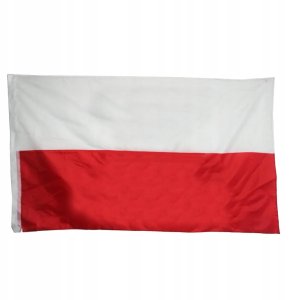 Flaga Polski dla KIBICA DUŻA bez napisów POLSKA 150x90cm 1