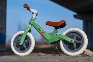 Rowerek Biegowy BOOM dla dzieci 2-5 lat Lekki Piankowe opony ZIELONY 10