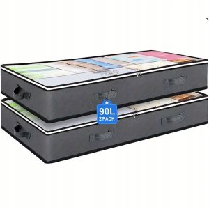 Pojemnik na ubrania / pościel / organizer do przechowywania / 2 szt 90L 1
