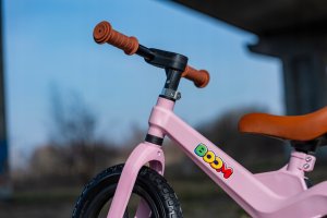 Rowerek Biegowy BOOM dla dzieci 2-5 lat Ultra Lekki Ergonomiczny RÓŻOWY 9