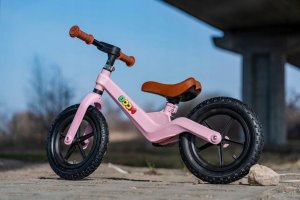 Rowerek Biegowy BOOM dla dzieci 2-5 lat Ultra Lekki Ergonomiczny RÓŻOWY 10