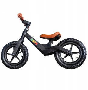 Rowerek Biegowy BOOM dla dzieci 2-5 lat Ultra Lekki Ergonomiczny CZARNY 12