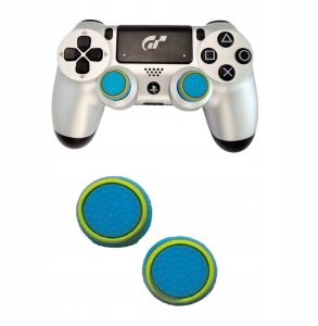 Gripy Nakładki do pada PS3 PS4 PS5 Xbox Gumki Analog Niebieski, Zielony 4x 15