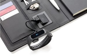 Notatnik A5 Air / ładowarka bezprzewodowa 5W / power bank 4000 mAh 4