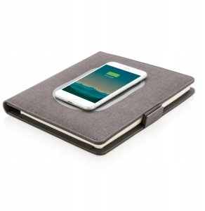 Notatnik A5 Air / ładowarka bezprzewodowa 5W / power bank 4000 mAh 7