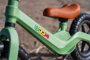 Rowerek Biegowy BOOM dla dzieci 2-5 lat Lekki Pompowane opony ZIELONY 7