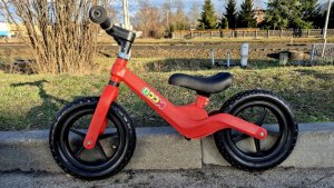 Rowerek Biegowy BOOM dla dziecka 2-5 lat lekki Czerwony 3