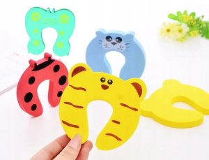 Zabezpieczenie na drzwi / odbojnik / piankowy / blokada / stoper / 7 sztuk 7