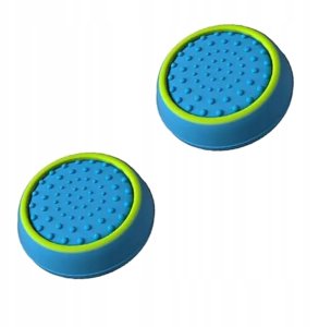 Gripy Nakładki do pada PS3 PS4 PS5 Xbox Gumki Analog Niebieski, Zielony 2x 12