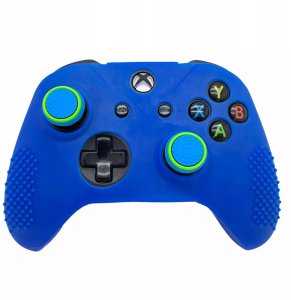 Gripy Nakładki do pada PS3 PS4 PS5 Xbox Gumki Analog Niebieski, Zielony 2x 14