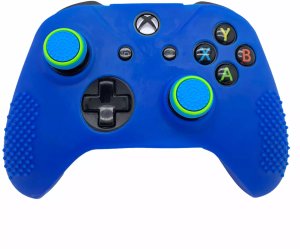 Gripy Nakładki do pada PS3 PS4 PS5 Xbox Gumki Analog Niebieski, Zielony 2x 4
