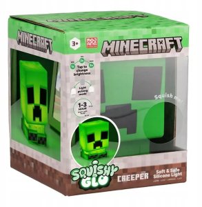 Minecraft Silikonowa Lampka CREEPER z Akumulatorem 15cm Nowość Prosto z Kin 6