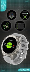 SMARTWATCH ZEGAREK MĘSKI GPS MENU PL WODOODPORNY ROZMOWY SPORT SMART WATCH 4