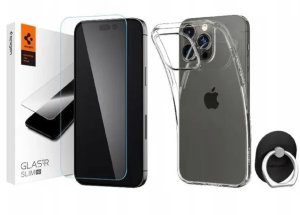 Smartfon Apple iPhone 14 Pro 256GB Space Black (MQ0T3) + Zestaw Spigen 12