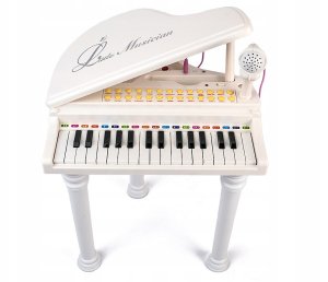Pianino Dla Dzieci + Mikrofon Nauka Gry Organy Led 3