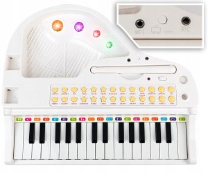 Pianino Dla Dzieci + Mikrofon Nauka Gry Organy Led 5