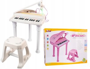 Pianino Dla Dzieci + Mikrofon Nauka Gry Organy Led 8