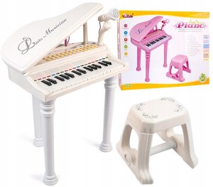 Pianino Dla Dzieci + Mikrofon Nauka Gry Organy Led 9