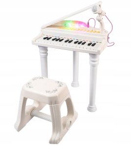 Pianino Dla Dzieci + Mikrofon Nauka Gry Organy Led 10