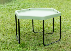 MASTERKIDZ Sześciokątny Stolik Do Zabawy Piaskiem i Wodą Regulowany 2