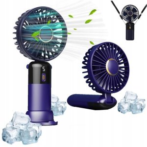 Mały wentylator biurkowy USB 5 trybów Supero Mini Hand Held Fan S02 fioletowy 1