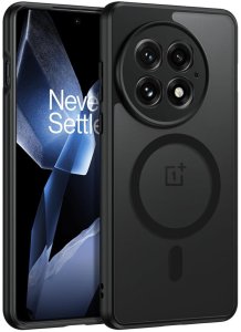 Etui Magnetyczne Magsafe do OnePlus 13, Czarny Półprzezroczysty 1