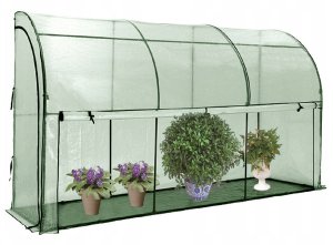Mini tunel foliowy przyścienny 2x1x2m zielony 2m2 1